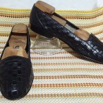 ★★AWESOME★★ BRAGANO COLE HAAN MEN SHOES SZ 10 M BLACK WOVEN LEATHER LOAFERS
