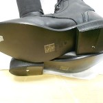 New Diesel Mens Miliboot Black Leather Ankle Side Zip Lace Up Boots E 44 US 10.5