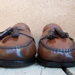 Cole Haan Mens Dress Shoe Sz Size 11D Brown Leather Casual Slip On Tassel Loafer