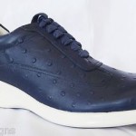 Cole Haan Air Conner Navy Blue Ostrich Print Men’s Size 8.5 M NIB