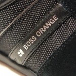 $225 Hugo Boss ORANGE Label Sneakers Black Slip-on Mens Shoes 10 43 Trainers 9.5