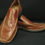 COLE HAAN Nike Air Brown Leather Mens Comfort Loafers Shoes Size 11 M
