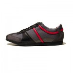 $225 Hugo Boss ORANGE Label Sneakers Black Grey Red Mens Shoes 7 40 Trainers 6.5