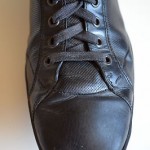 Men’s Hugo Boss ‘Thanto’ Black Leather Lace-Up Fashion Sneakers, size 8 1/2
