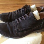 MEN’S USED DIESEL FREE STEP SEAL BROWN SUEDE OXFORD SHOE, SZ 11 (44 EU)