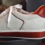 Cole Haan Ivory Linen Suede Brogue style sneakers 10 D