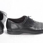 COLE HAAN 8.5 black leather AIR LORENZO CAP TOE lace up oxford dress shoe $328