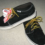 VANS SKATEBOARDING MENS 106 VULCANIZED PIG SUEDE SHOES BLACK SIZE 9 FREE SHIP NR