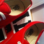 Authentic Red Vans: Men’s Size 13