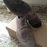 New $378.00 Cole Haan Vincenti Wing Oxford Men’s US 8.5 M Fossil Suede