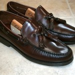 COLE HAAN City Tassel Leather BURGUNDY LOAFERS MOC Mens 7 M