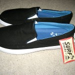 VANS SKATEBOARDING MENS BALI BLACK & WHITE SLIP ON SHOES SIZE 10 SHIPS FREE NWT