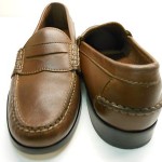 NEW COLE HAAN BOWMAN SADDLE TAN LEATHER PENNY LOAFERS WITH COMBINATION SOLES