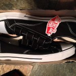 Vans Prison Issue US 13 Black Old Skool Canvas Authentic Slip NEW