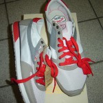 NEW MENS DIESEL “PASS ON” GREY/TAUPE/RED LACE SNEAKERS SIZE 11 M