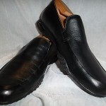 Cole Haan Nike Air Technology Sole Black Leather Slip On Loafers Size 8.5 M