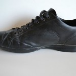 Men’s Hugo Boss ‘Thanto’ Black Leather Lace-Up Fashion Sneakers, size 8 1/2