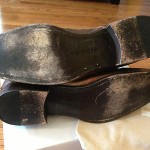 MEN’S USED DIESEL GUENO BRONZE METALLIC LEATHER ANKLE BOOT SHOE, SZ 10 (44 EU)