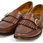 COLE HAAN Men’s BROWN LEATHER BUCKLE KILTIE LOAFER SLIP ON SHOES 9 D
