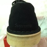 Supreme X Clarks Mali Low Black Suede Size 9 New