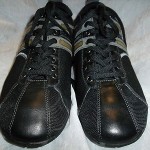 Boss Hugo Boss Black Mesh Striped Sneaker Size 10 US Size 43 EU