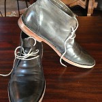 cole haan men’s shoes boot brown green leather 9M lace up