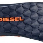 New $95 DIESEL Gunner  Men  Shoes Size US 12  EU 45  Navy / Orange