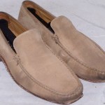 Men’s Shoes COLE HAAN LOAFERS Size 8M Leather Brown Suede