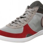 NEW DIESEL TELL RED GRAY MEN’S CASUAL SNEAKER SHOES SIZE 12 MSRP $100