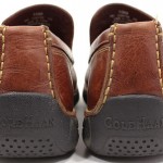 ► COLE HAAN NIKE AIR ◄ Mens US 10 Brown marble leather casual loafer driving Moc