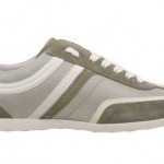 Hugo Boss Mens Silvans Grey White Casual Lace-Up Fashion Sneakers Kicks Shoes