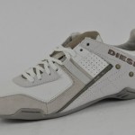 MEN DIESEL KORBIN II WHITE BEIGE CLASSIC CASUAL US 7.5 NIB NO RESERVE