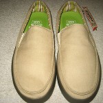 VANS SKATEBOARDING MENS BALI KHAKI LEAF GREEN SLIP ON SHOES SIZE 8.5 SHIPS FREE