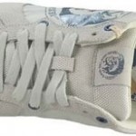 New $95 DIESEL A-Head Men  Shoes Size US 12  EU 45  Vaporous Grey / White