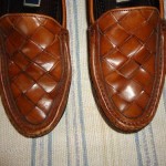 Bragano Crafted in Italy Woven Leather Shoes Men’s Size 9.5M Cole Haan vgc