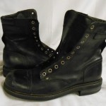 New DIESEL Mens “Butch & Cassidy” Black Leather Combat Boots Shoes US 10 EU 43