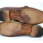 COLE HAAN Men’s BROWN LEATHER BUCKLE KILTIE LOAFER SLIP ON SHOES 9 D