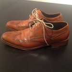 Cole Haan Air Giraldo British Tan Leather Wingtip Dress Shoes Sz 9.5