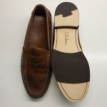 NEW COLE HAAN BOWMAN SADDLE TAN LEATHER PENNY LOAFERS WITH COMBINATION SOLES