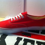 Authentic Red Vans: Men’s Size 13
