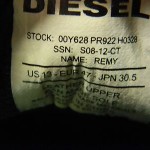 DIESEL REMYSIZE 13 M WHITE LEATHER FASHION SNEAKERS