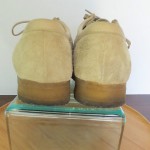 Mens size 11 M khaki suede Clarks Originals Wallabees lace tie casual shoes