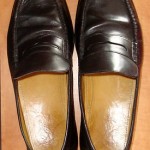 COLE HAAN ~ MENS BLACK LEATHER NIKE AIR PINCH PENNY LOAFERS SLIP ONS SHOES 9M