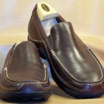 Men’s Cole Haan Red Brown Calfskin Leather Slip-On Driving Loafers Size 10 1/2 M