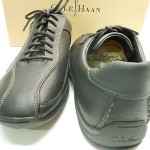 NEW COLE HAAN AIR HUGHES SOFT BLACK LEATHER CASUAL FASHION SNEAKERS W/ NIKE AIR