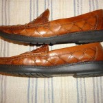 Bragano Crafted in Italy Woven Leather Shoes Men’s Size 9.5M Cole Haan vgc
