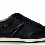 Hugo Boss Men’s Lace Up Fashion Sneakers Silvans Navy Blu 50235181 New Authentic