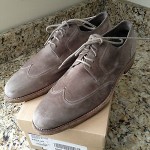 New $378.00 Cole Haan Vincenti Wing Oxford Men’s US 8.5 M Fossil Suede