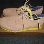 New Cole Haan Lunargrand Wing Tip Sandstone Suede Size 10-1/2M