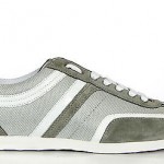 Hugo Boss Men’s Lace Up Fashion Sneakers Silvans Grey 50235181 New Authentic